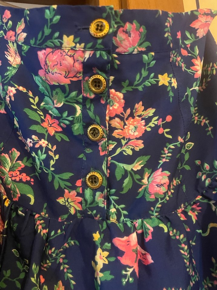 Çiçek Desenli Düğmeli Midi Hamile Etek - Görsel 2