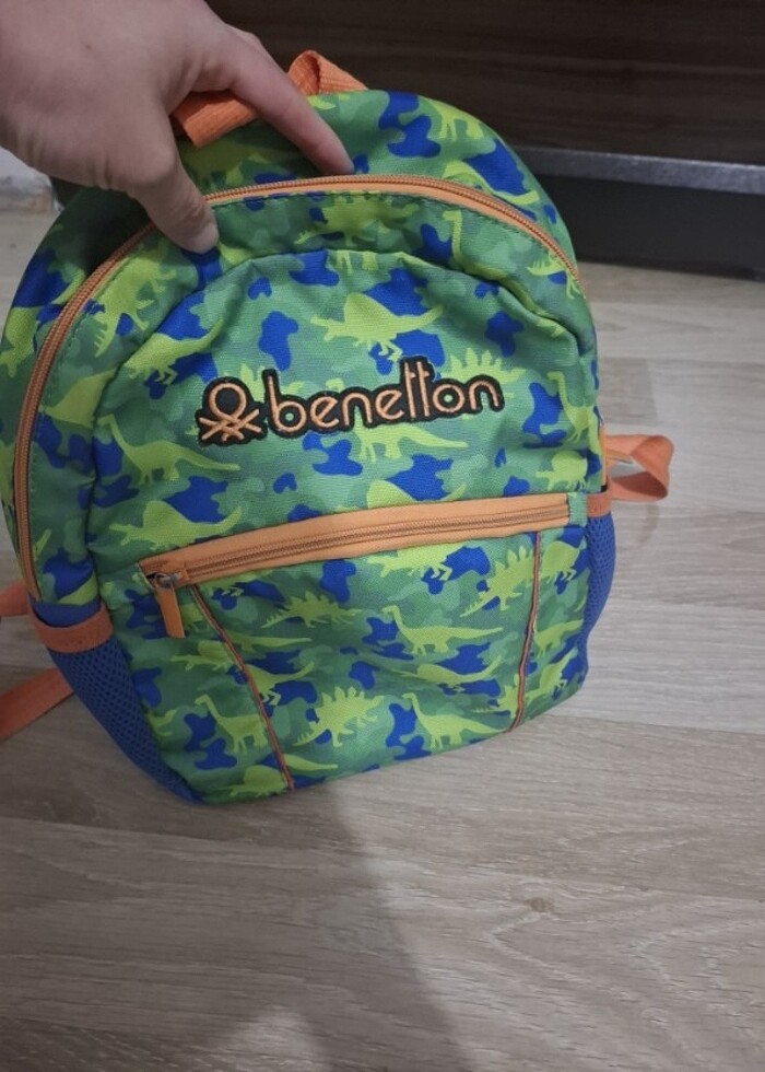 Benetton orjinal anaokulu sırt çantası. - Görsel 5