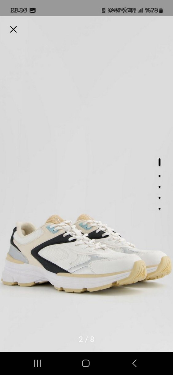 Bershka Fileli Kontrast Spor Ayakkabı - Görsel 2