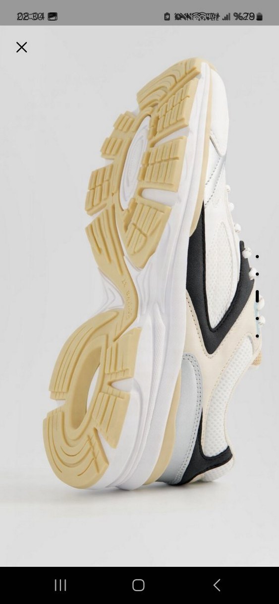 Bershka Fileli Kontrast Spor Ayakkabı - Görsel 4