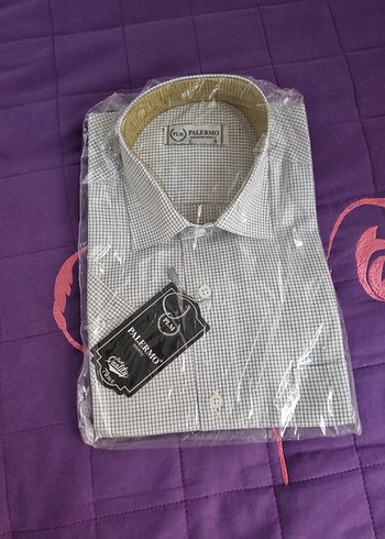 Gri Kareli Kısa Kollu Erkek Gömlek