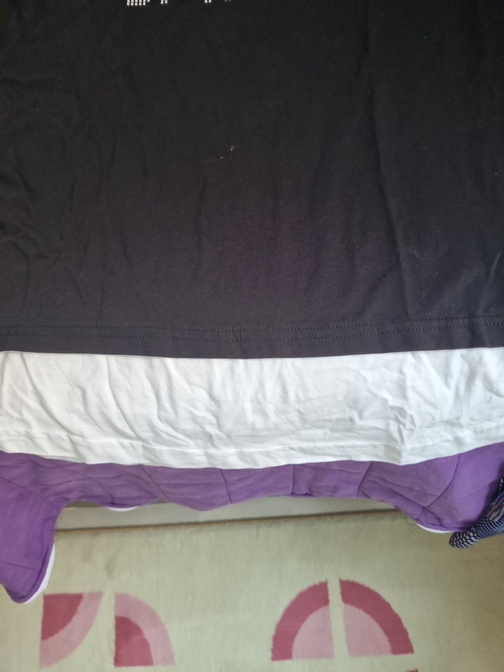 Siyah Baskılı unisex Tişört - Görsel 2