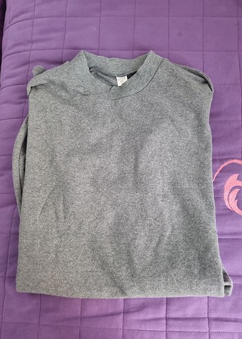 Gri Kadın Oversize Sweatshirt - Görsel 4