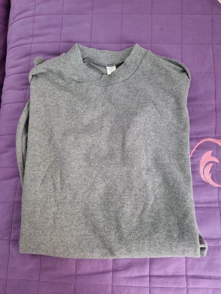 Gri Kadın Oversize Sweatshirt - Görsel 4