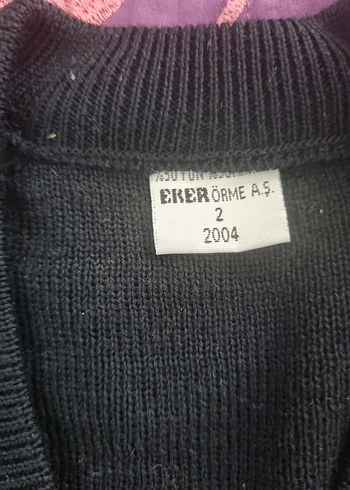 Siyah Triko Erkek Kazak, Uzun Kollu, V Yaka - Görsel 2