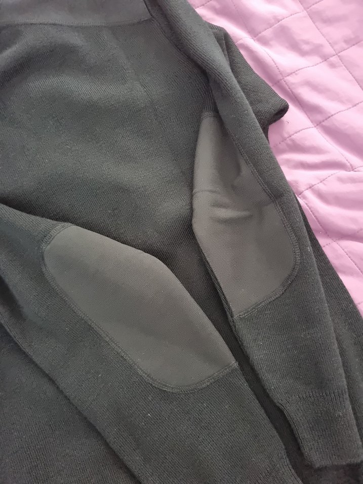 Siyah Triko Erkek Kazak, Uzun Kollu, V Yaka - Görsel 4