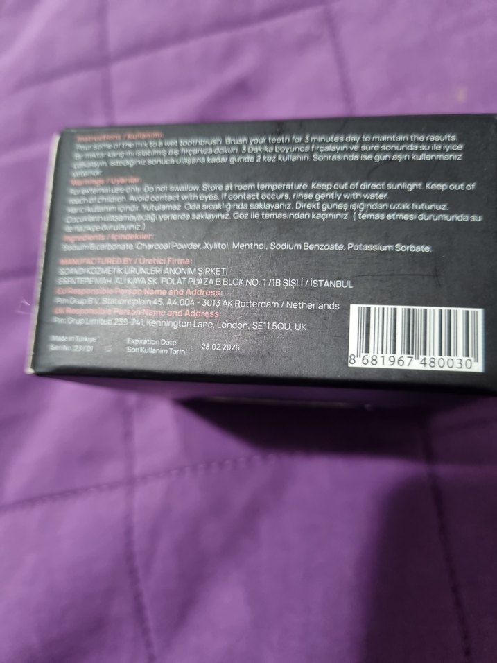 LUIS BIEN Aktif Karbon Diş Temizleme Tozu - Görsel 5
