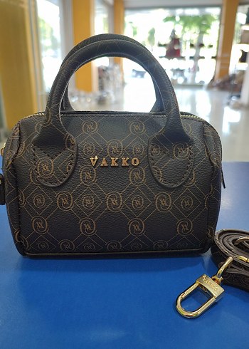 Vakko mini Kahverengi Deri Kadın Çanta