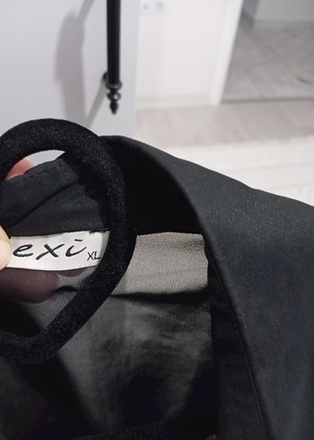 xl Beden Leopar Desenli Düğmeli Uzun Kollu Gömlek