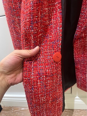 xs Beden kırmızı Renk Zara xs blazer