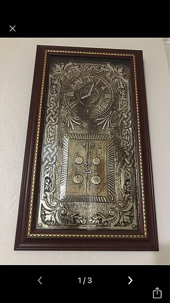 İşlemeli duvar saati