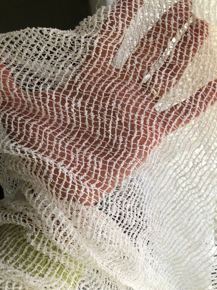 Dantel tarzda ağır şık tül perde - Görsel 3