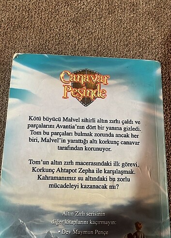  Beden Çocuk Çizgi Romanı - Canavar Peşinde Korkunç Ahtapot Zepha 
