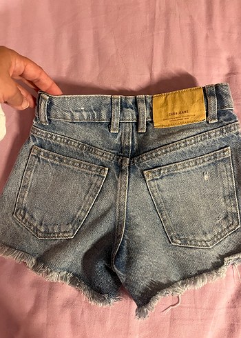 7 Yaş Beden pembe Renk Zara kız çocuk kot şort