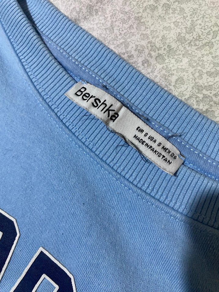 Bershka Mavi Rahat Sweatshirt - Görsel 3