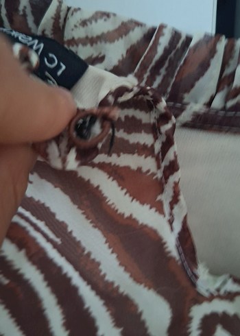 Zara Zebra Desenli Mini Kadın Bluz