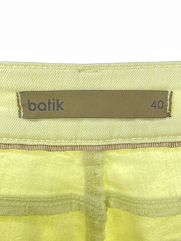 40 Beden sarı Renk Batik Jean / Kot %70 İndirimli.