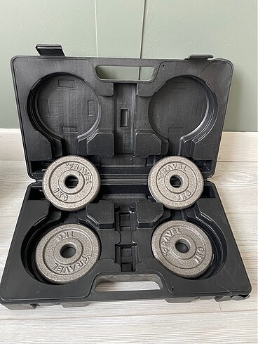 Diğer ravel 15 kg gri döküm plaka çantalı set