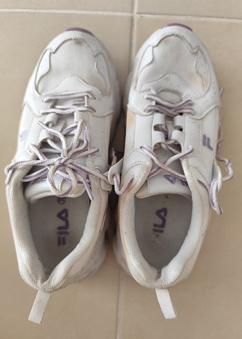39 Beden Beyaz Bağcıklı Spor Kadın Sneaker