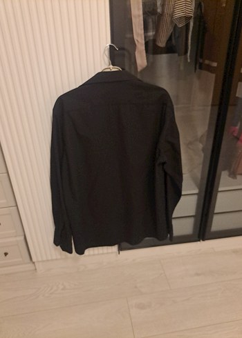 xl Beden Siyah Keten Erkek Gömlek, Düğmeli, normal kesim
