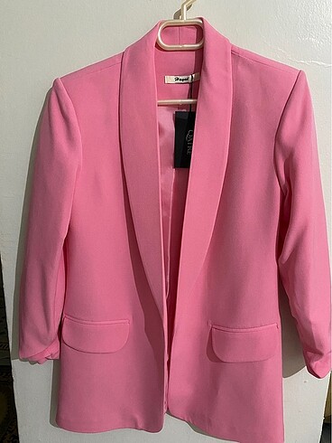 Pembe blazer ceket
