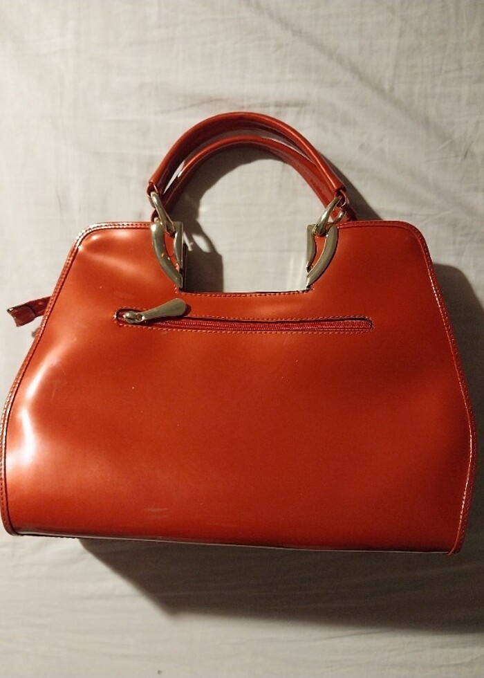 Kırmızı fiyonk çanta  - Görsel 3