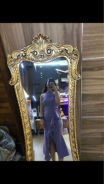 Trendyol & Milla Lila elbise gece elbisesi
