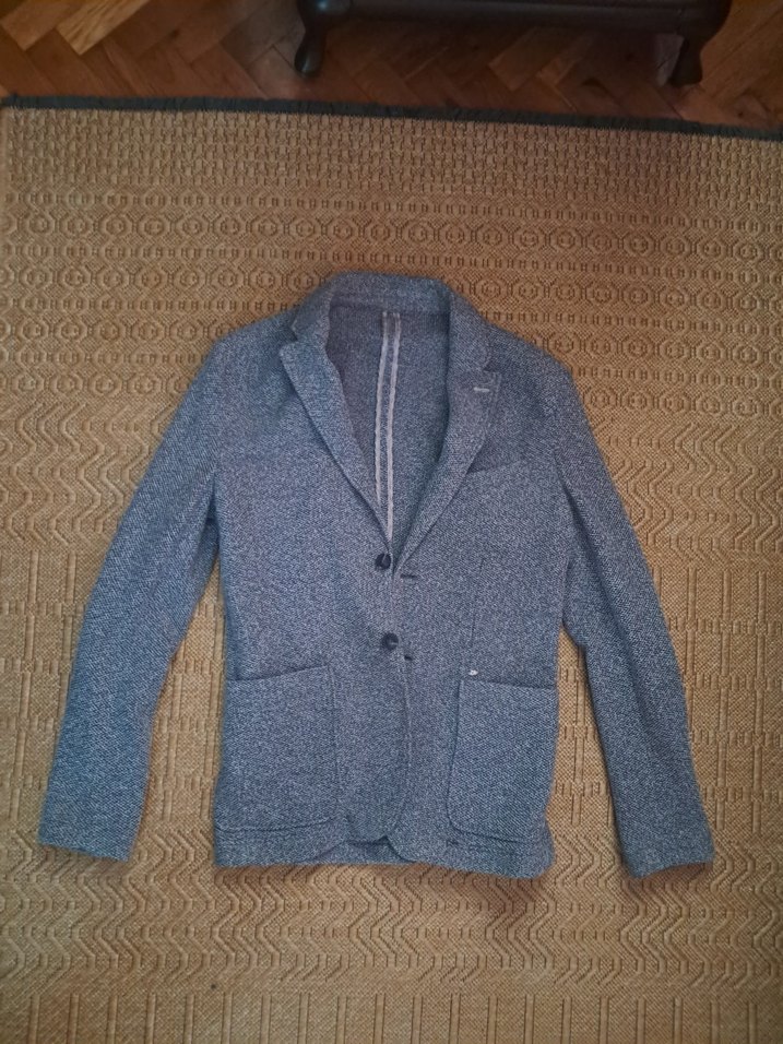 Gri Düğmeli Erkek Mevsimlik Ceket - Görsel 2