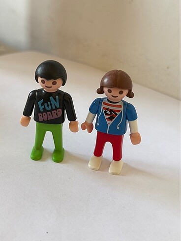 İkili çocuk Playmobil figür sey koleksiyonluk oyuncak