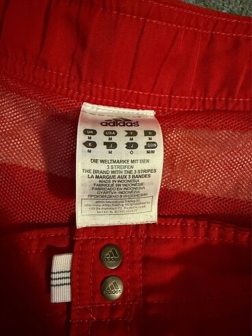 Orijinal adidas içi fileli deniz şortu erkek kırmızı - Görsel 4