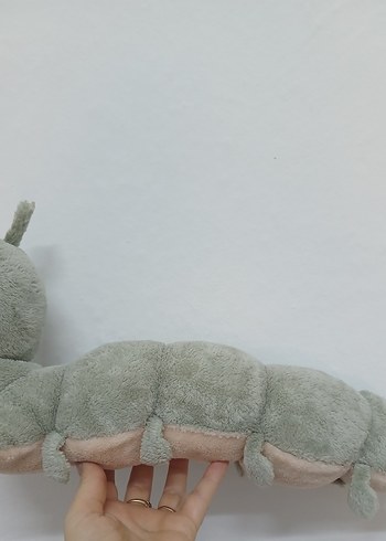 Beden Pastel Gri Peluş Tırtıl Oyuncak