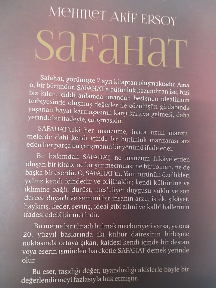 Safahat - Mehmet Akif Ersoy - Görsel 2