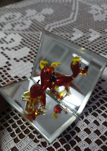 el yapımı cam köpek - Görsel 5