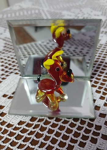 el yapımı cam köpek - Görsel 4