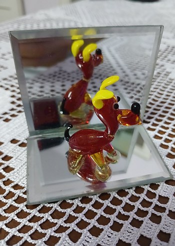 el yapımı cam köpek - Görsel 2