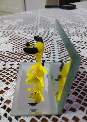 El yapımı Sarı Köpek Figürü - Görsel 4