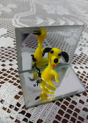 El yapımı Sarı Köpek Figürü - Görsel 2