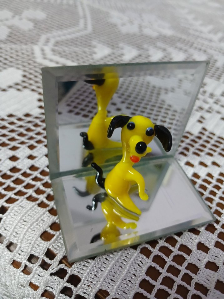 El yapımı Sarı Köpek Figürü - Görsel 2