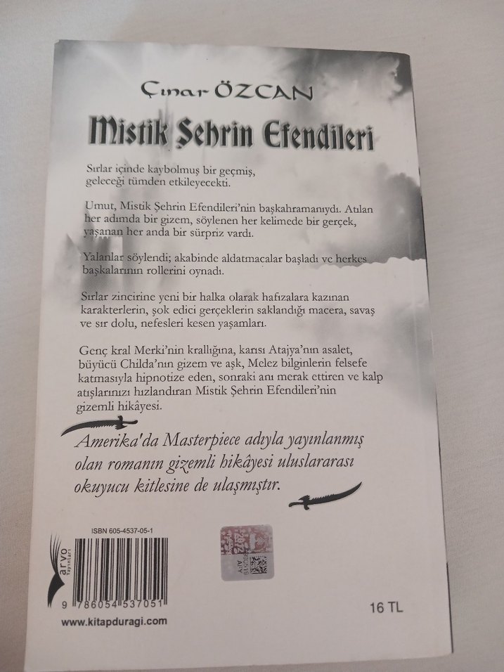 Mistik Şehrin Efendileri Roman Kitap - Görsel 2