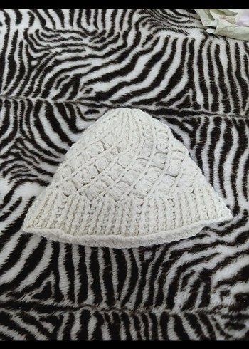 Renkli Örgü Kadın Bere - Görsel 3