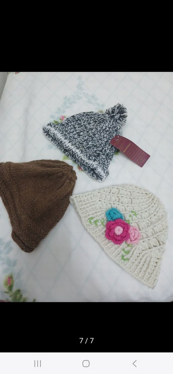 Renkli Örgü Kadın Bere - Görsel 2