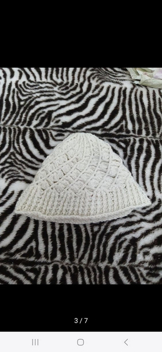 Renkli Örgü Kadın Bere - Görsel 3