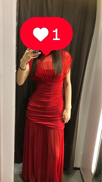Zara kırmızı elbise
