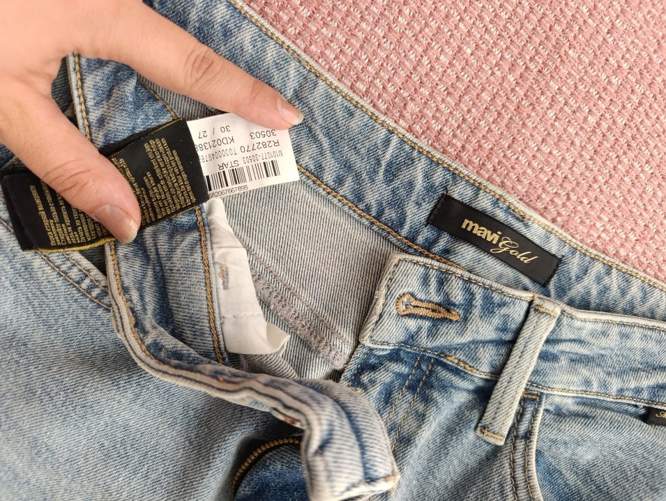 Gri Kadın Denim Midi Boy Jean - Görsel 2