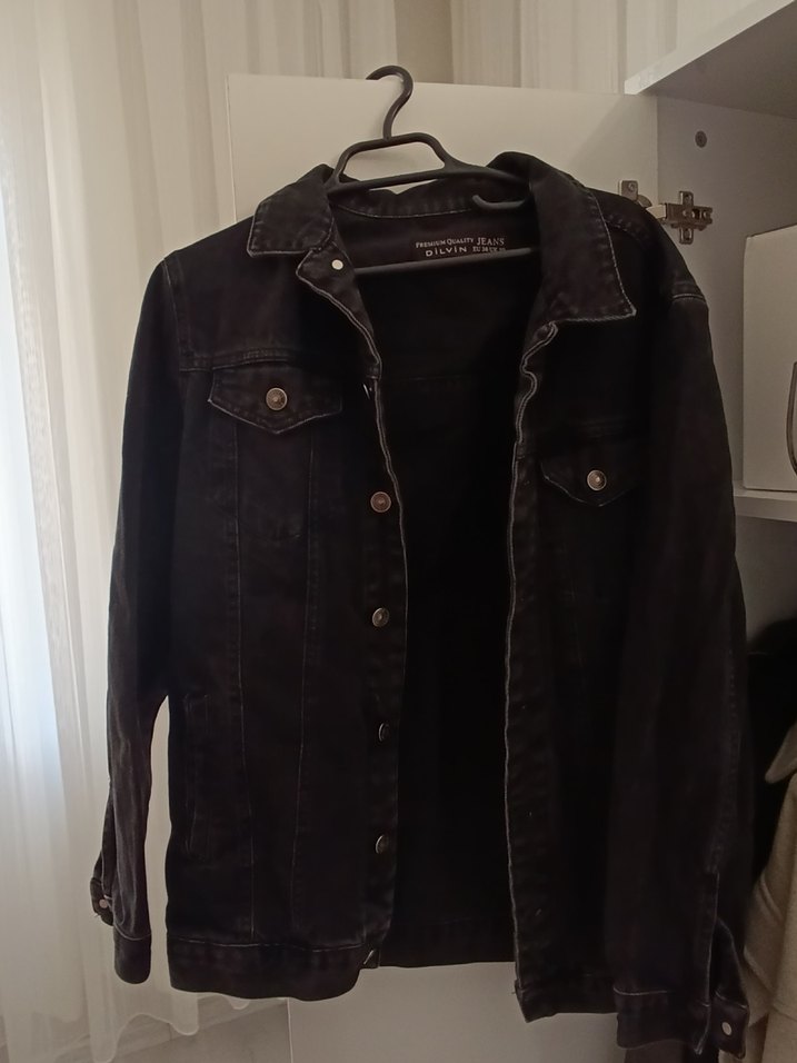 Kadın Siyah  Denim Ceket - Görsel 2