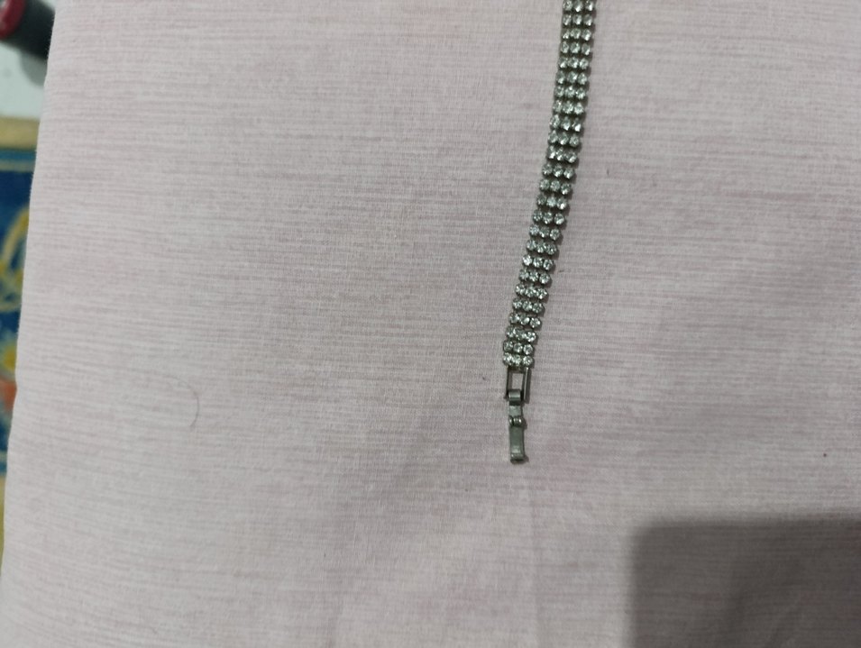 Gri Payetli Vintage Bileklik - Görsel 2