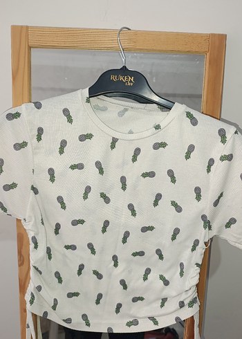 Ananas Desenli Kısa Kollu  Tişört - Görsel 2