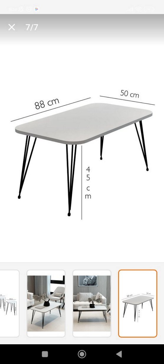 üçlü zigon sehpa ve orta sehpa - Görsel 2