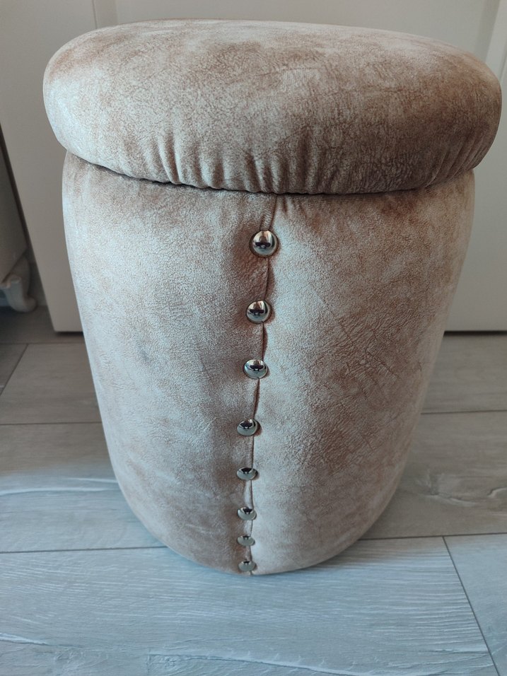 Bej Modern puf - Görsel 2