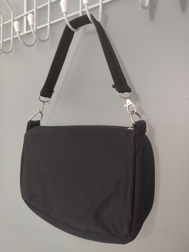 Siyah Minimalist Kadın Omuz Çantası - Görsel 2